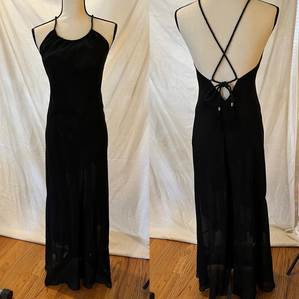 Y2K Vintage Victoria’s Secret black sheer maxi